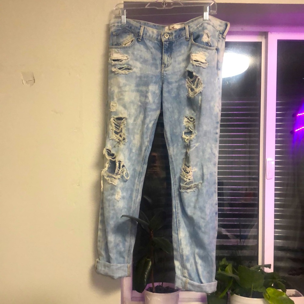 Hollister acid washed jeans